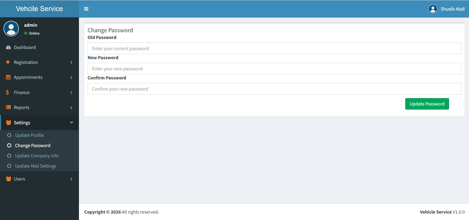 change password image